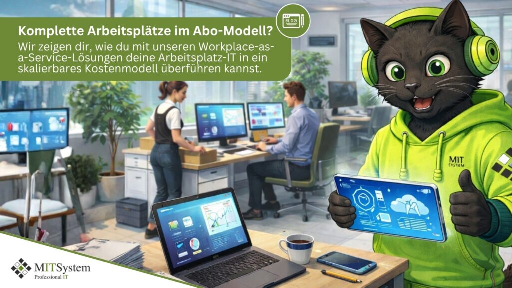 Workplace as a Service von MIT-System aus Kassel für besser planbare IT-Kosten für dein Unternehmen.